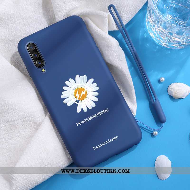 Deksel Xiaomi Mi A3 Myke Drage Anti-fall Blå, Etui Xiaomi Mi A3 Silikon Billige