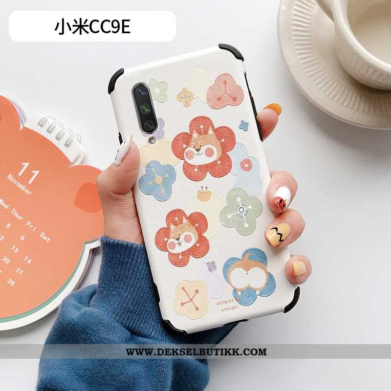 Deksel Xiaomi Mi A3 Silikon Mønster Blomster Blå, Etui Xiaomi Mi A3 Beskyttelse Billige