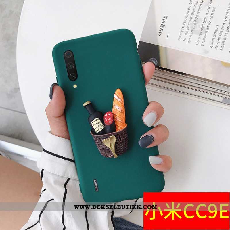 Deksel Xiaomi Mi A3 Silikon Nubuck Kreativ Av Personlighet Grønn, Etui Xiaomi Mi A3 Beskyttelse Tilb