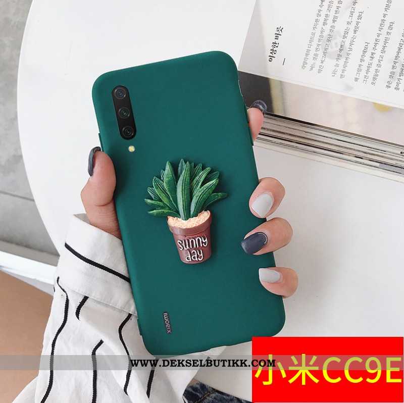 Deksel Xiaomi Mi A3 Silikon Nubuck Kreativ Av Personlighet Grønn, Etui Xiaomi Mi A3 Beskyttelse Tilb