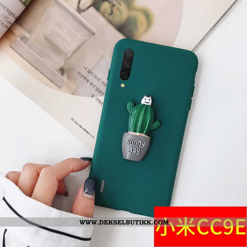 Deksel Xiaomi Mi A3 Silikon Nubuck Kreativ Av Personlighet Grønn, Etui Xiaomi Mi A3 Beskyttelse Tilb