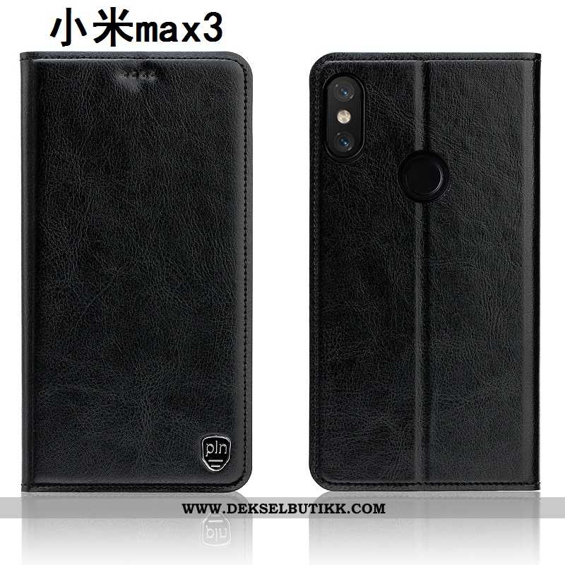 Deksel Xiaomi Mi Max 3 Skinn Etui Alt Inkludert Liten Brun, Xiaomi Mi Max 3 Beskyttelse Billige