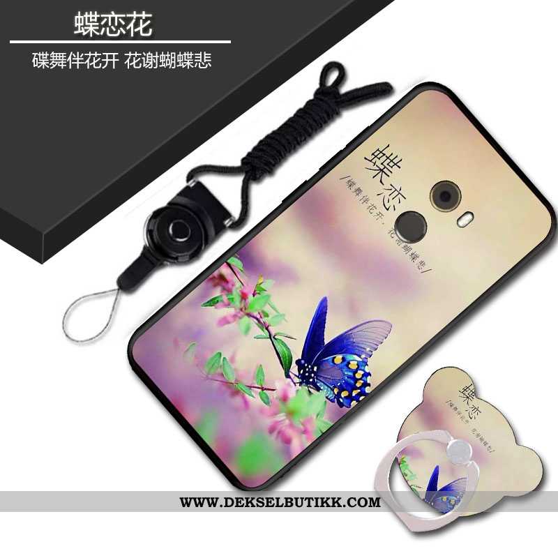 Deksel Xiaomi Mi Mix 2 Cartoon Hengende Ornamenter Liten Mobiltelefon Blå, Etui Xiaomi Mi Mix 2 Myke