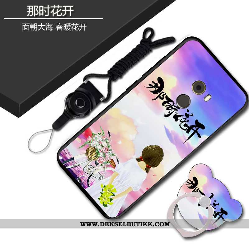 Deksel Xiaomi Mi Mix 2 Cartoon Hengende Ornamenter Liten Mobiltelefon Blå, Etui Xiaomi Mi Mix 2 Myke