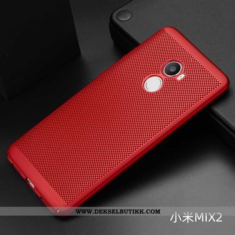 Deksel Xiaomi Mi Mix 2 Tynne Hard Nye Nubuck Rød, Etui Xiaomi Mi Mix 2 Beskyttelse Tilbud