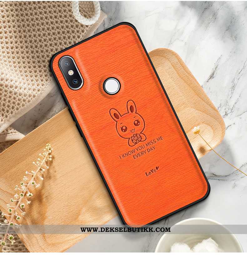 Deksel Xiaomi Mi Mix 2s Beskyttelse Silikon Nubuck Tre Oransje, Etui Xiaomi Mi Mix 2s Skinndeksel Bi