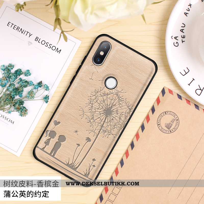 Deksel Xiaomi Mi Mix 2s Beskyttelse Silikon Nubuck Tre Oransje, Etui Xiaomi Mi Mix 2s Skinndeksel Bi