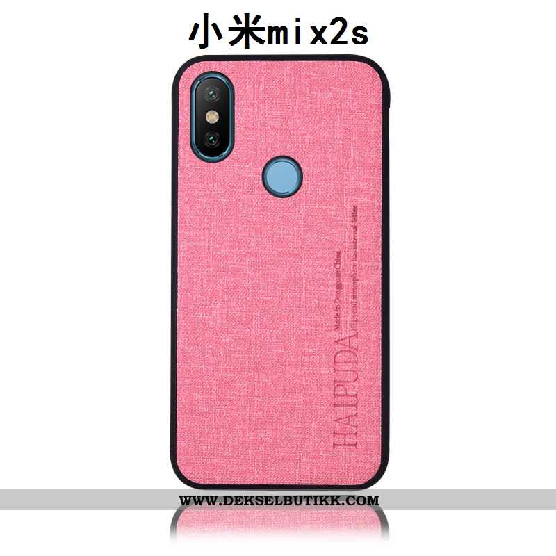 Deksel Xiaomi Mi Mix 2s Beskyttelse Skinndeksel Mobiltelefon Rosa, Etui Xiaomi Mi Mix 2s Bomull Bill