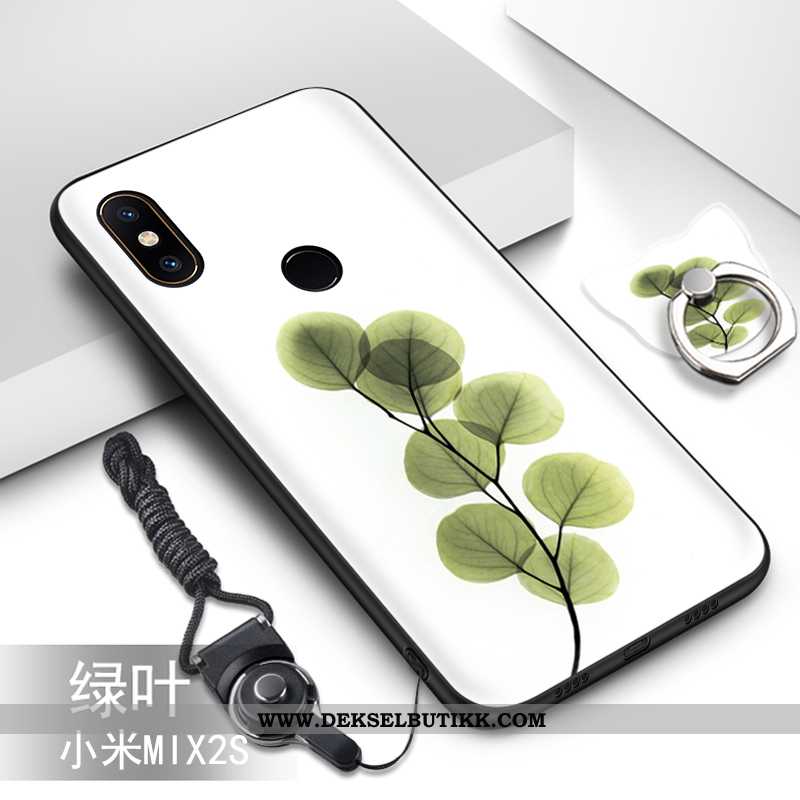 Deksel Xiaomi Mi Mix 2s Myke Mobiltelefon Hengende Ornamenter Liten Grønn, Etui Xiaomi Mi Mix 2s Sil