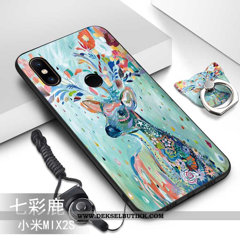 Deksel Xiaomi Mi Mix 2s Myke Mobiltelefon Hengende Ornamenter Liten Grønn, Etui Xiaomi Mi Mix 2s Sil