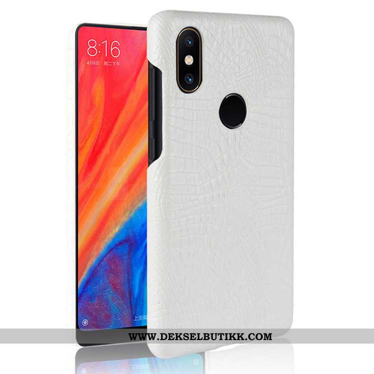 Deksel Xiaomi Mi Mix 2s Skinn Lær Kvalitet Mobiltelefon Liten Svart, Etui Xiaomi Mi Mix 2s Mønster T