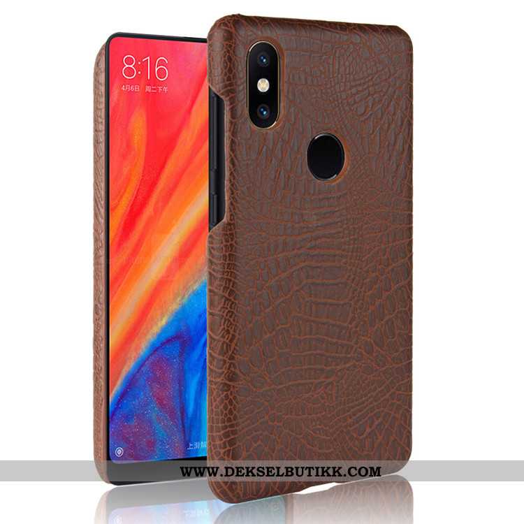 Deksel Xiaomi Mi Mix 2s Skinn Lær Kvalitet Mobiltelefon Liten Svart, Etui Xiaomi Mi Mix 2s Mønster T