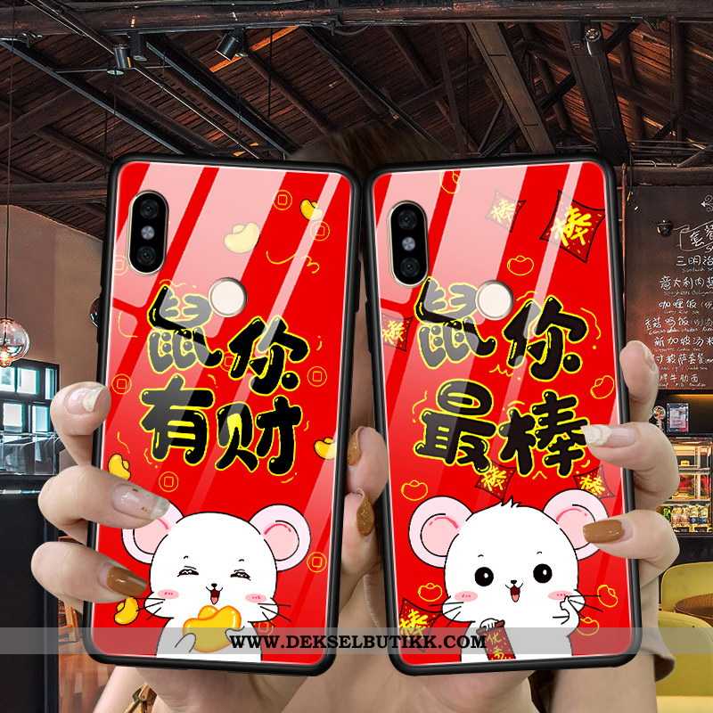 Deksel Xiaomi Mi Mix 3 Cartoon Silikon Mobiltelefon Tynne Rød, Etui Xiaomi Mi Mix 3 Vakker Tilbud