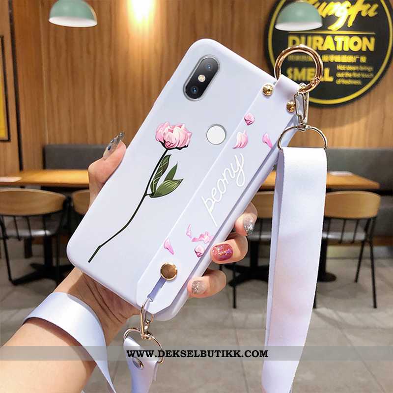 Deksel Xiaomi Mi Mix 3 Hengende Ornamenter Nubuck Blad Etui Grønn, Xiaomi Mi Mix 3 Myke Salg