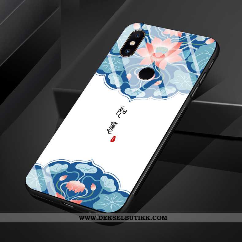 Deksel Xiaomi Mi Mix 3 Silikon Mobiltelefon Liten Blomster Blå, Etui Xiaomi Mi Mix 3 Glass Billige