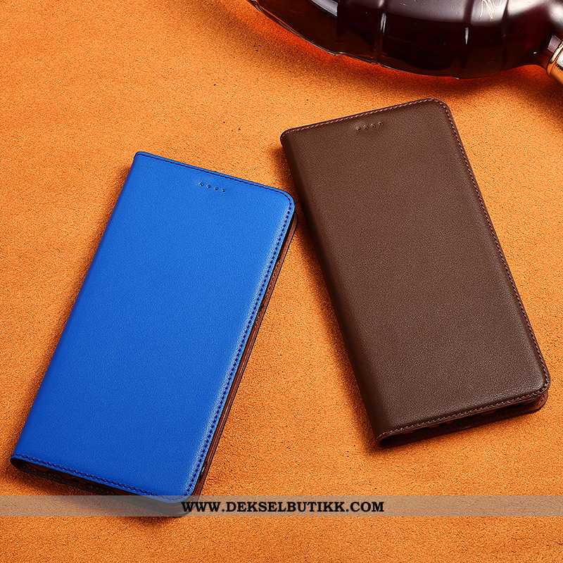 Deksel Xiaomi Mi Mix 3 Skinndeksel Etui Mobiltelefon Anti-fall Blå, Xiaomi Mi Mix 3 Skinn Billige