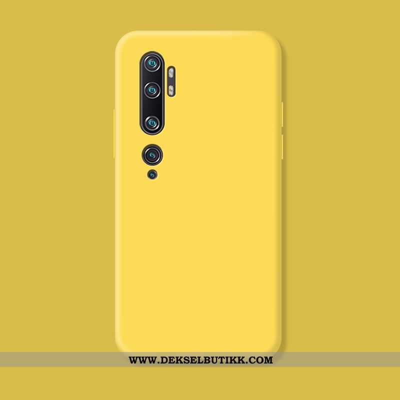 Deksel Xiaomi Mi Note 10 Av Personlighet Enkel Lovers Silikon Gul, Etui Xiaomi Mi Note 10 Kreativ Ti