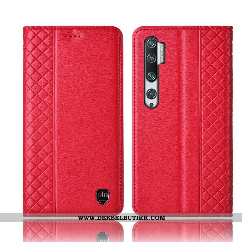 Deksel Xiaomi Mi Note 10 Beskyttelse Liten Anti-fall Rød, Etui Xiaomi Mi Note 10 Skinndeksel Rabatt