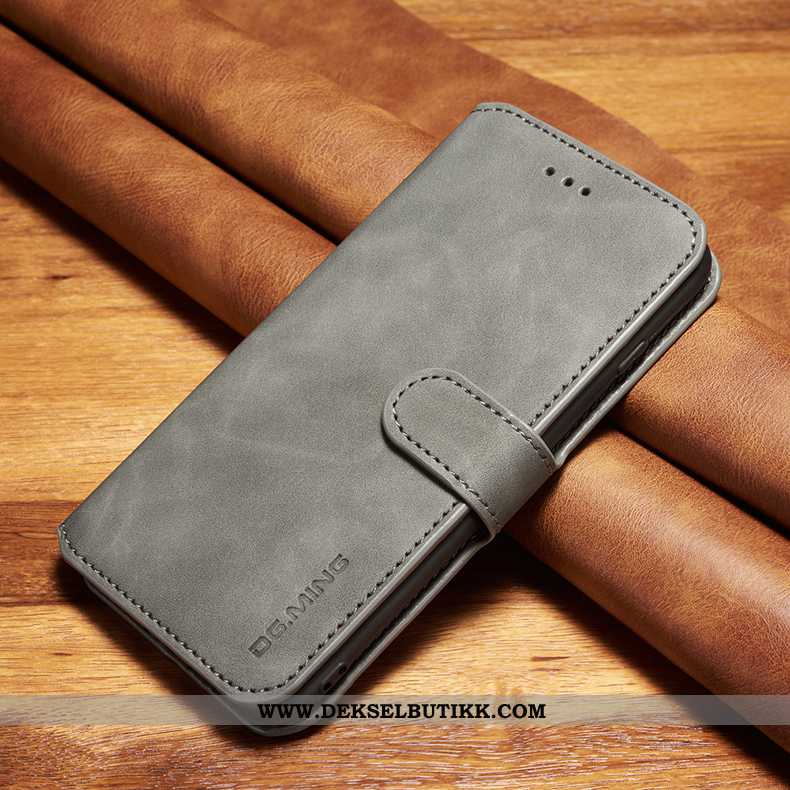 Deksel Xiaomi Mi Note 10 Beskyttelse Liten Skinn Business Svart, Etui Xiaomi Mi Note 10 Skinndeksel 