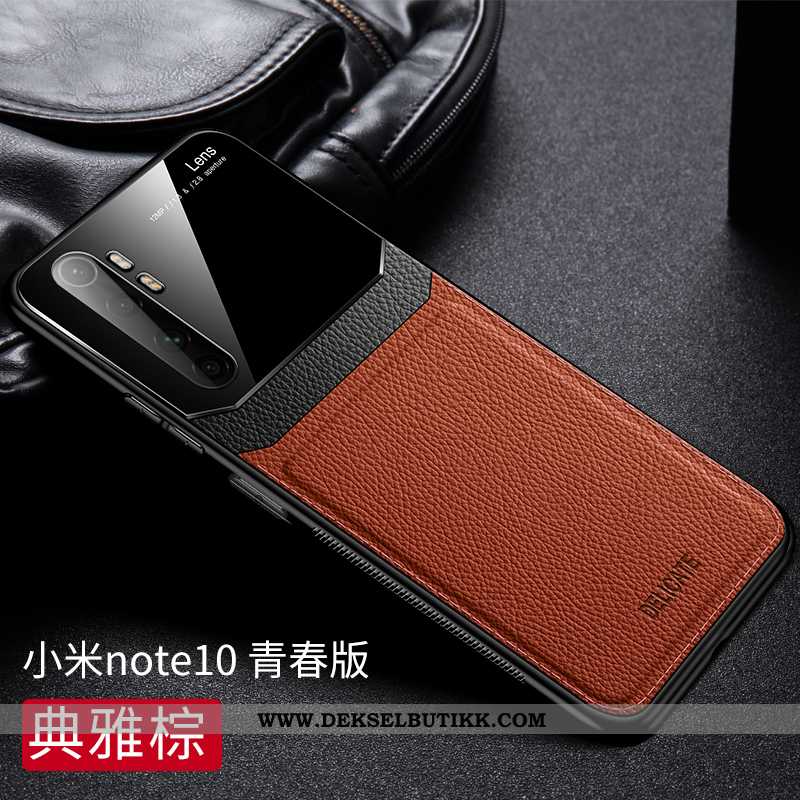 Deksel Xiaomi Mi Note 10 Lite Av Personlighet Ungdom Mobiltelefon Brun, Etui Xiaomi Mi Note 10 Lite 