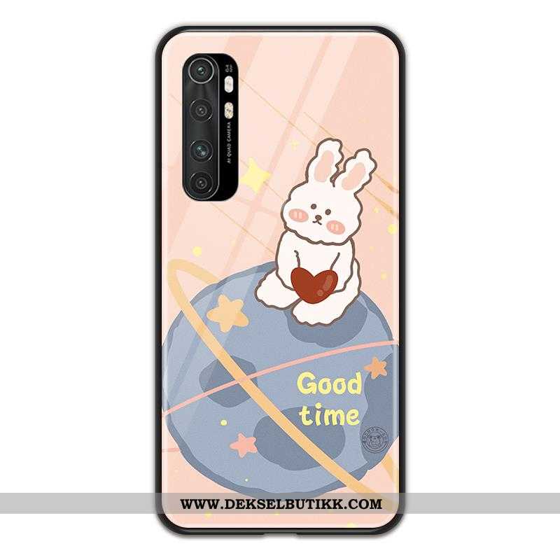 Deksel Xiaomi Mi Note 10 Lite Glass Mobiltelefon Gul Liten, Etui Xiaomi Mi Note 10 Lite Cartoon Tilb