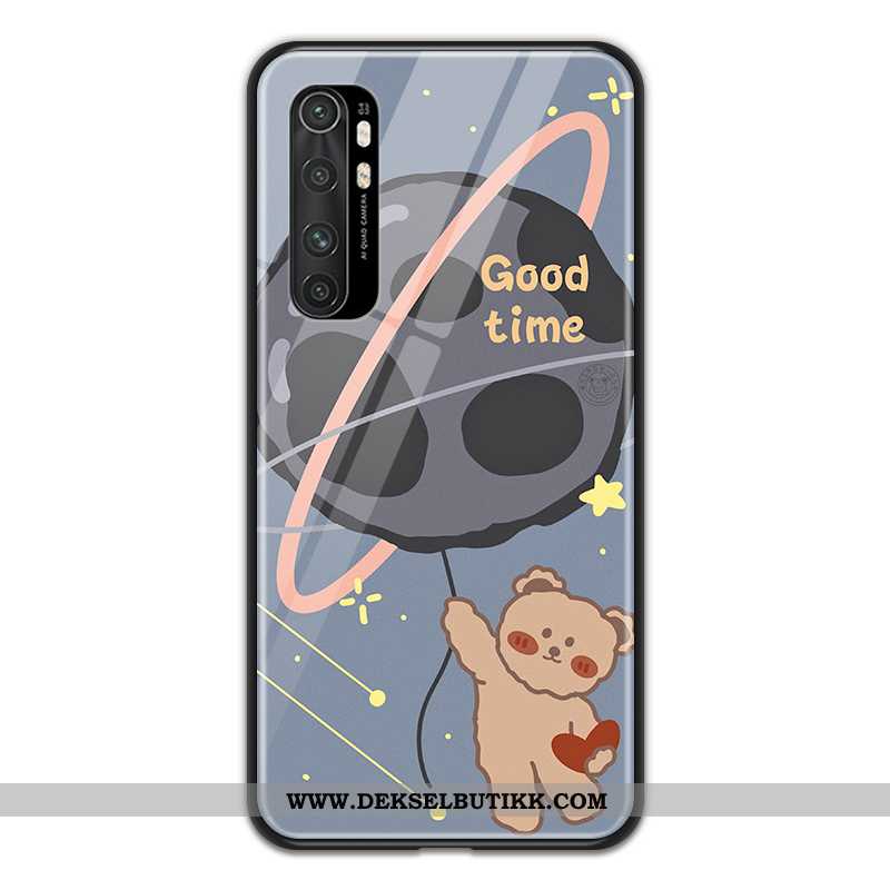 Deksel Xiaomi Mi Note 10 Lite Glass Mobiltelefon Gul Liten, Etui Xiaomi Mi Note 10 Lite Cartoon Tilb