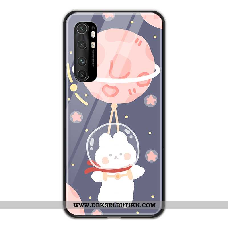 Deksel Xiaomi Mi Note 10 Lite Glass Mobiltelefon Gul Liten, Etui Xiaomi Mi Note 10 Lite Cartoon Tilb