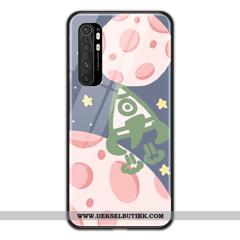 Deksel Xiaomi Mi Note 10 Lite Glass Mobiltelefon Gul Liten, Etui Xiaomi Mi Note 10 Lite Cartoon Tilb