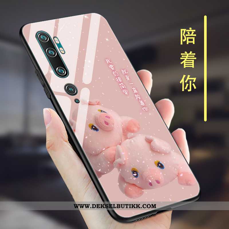 Deksel Xiaomi Mi Note 10 Silikon Trend Glass Lilla, Etui Xiaomi Mi Note 10 Beskyttelse Salg