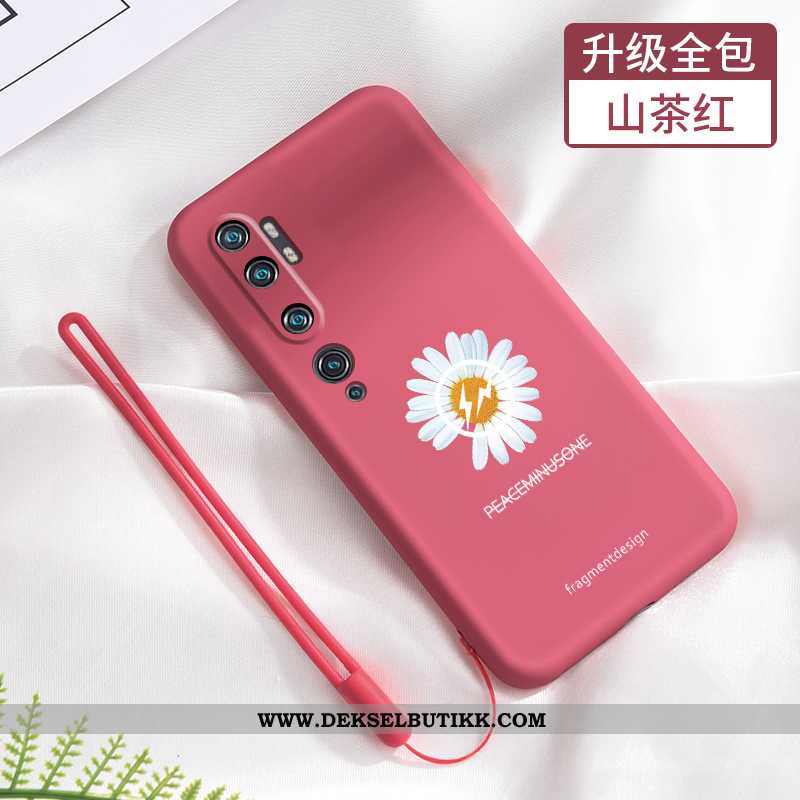 Deksel Xiaomi Mi Note 10 Silikon Tusenfryd Tilpass Svart, Etui Xiaomi Mi Note 10 Beskyttelse Tilbud