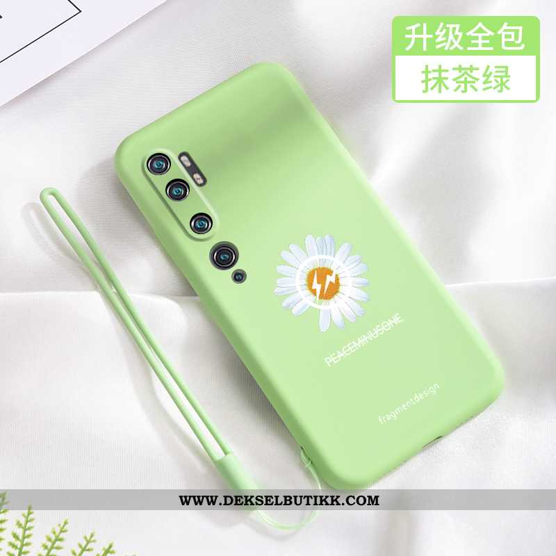 Deksel Xiaomi Mi Note 10 Silikon Tusenfryd Tilpass Svart, Etui Xiaomi Mi Note 10 Beskyttelse Tilbud