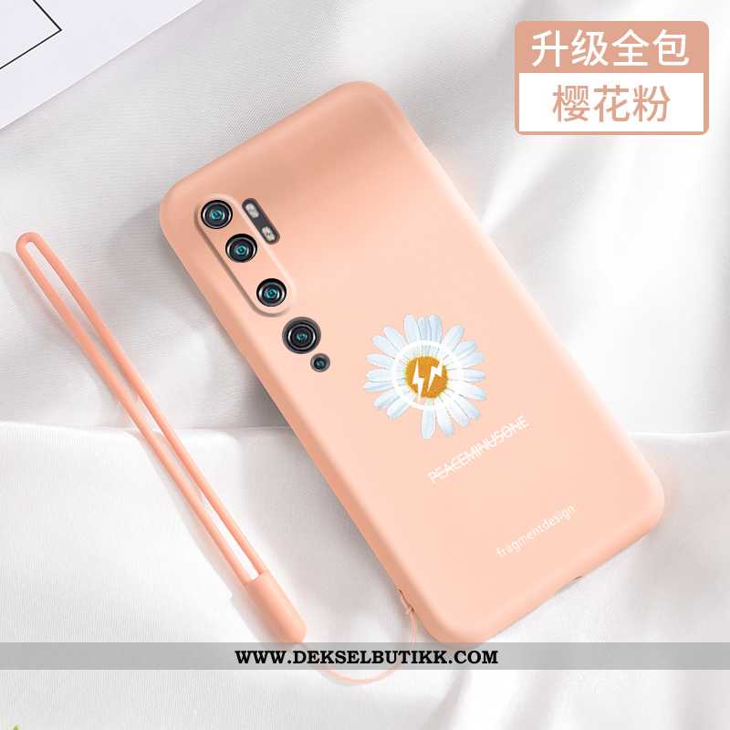 Deksel Xiaomi Mi Note 10 Silikon Tusenfryd Tilpass Svart, Etui Xiaomi Mi Note 10 Beskyttelse Tilbud