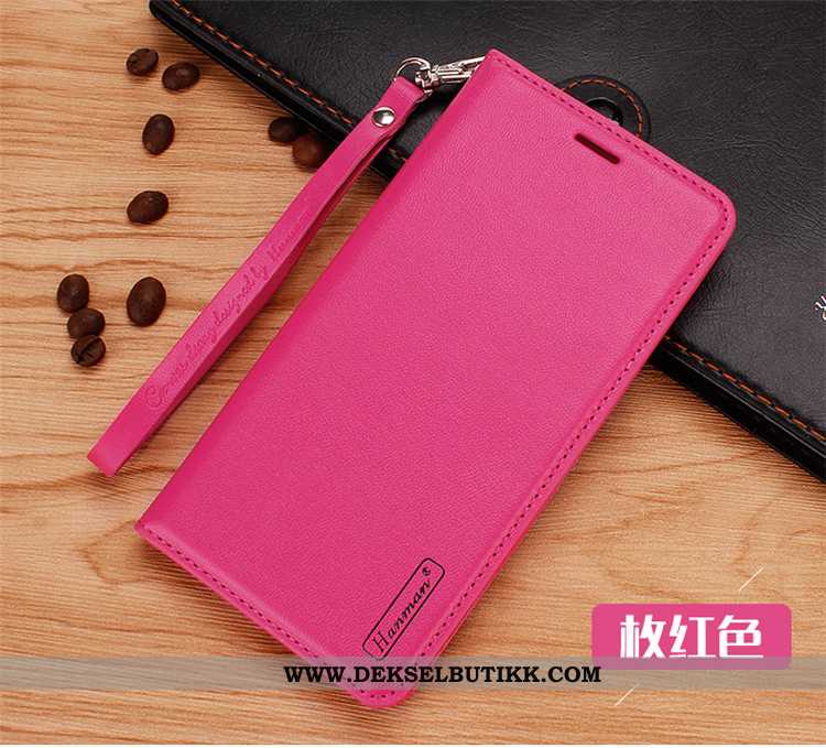 Deksel Xiaomi Mi Note 10 Skinndeksel Rosa Magnetisk, Etui Xiaomi Mi Note 10 Liten Rabatt