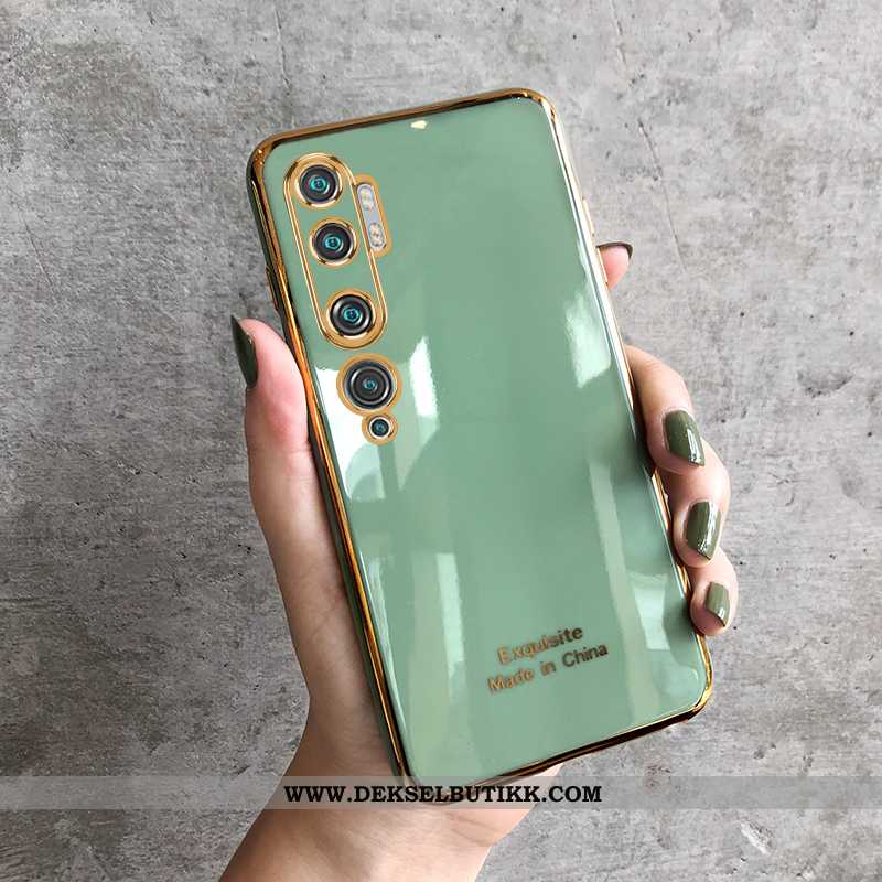 Deksel Xiaomi Mi Note 10 Skjermbeskytter Plating Etui Liten Grønn, Xiaomi Mi Note 10 Silikon Butikk