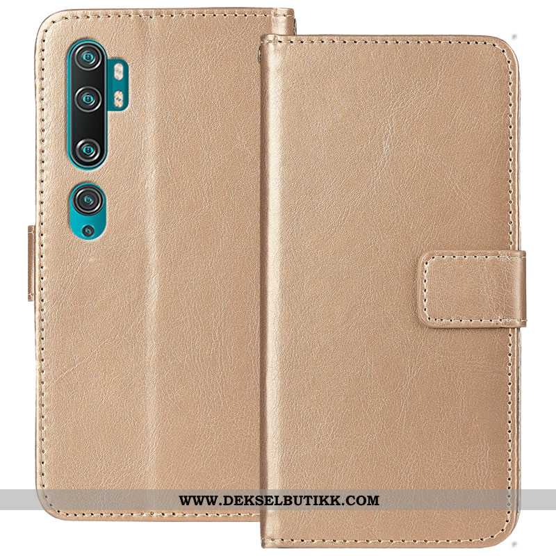 Deksel Xiaomi Mi Note 10 Trend Liten Skinndeksel Gull, Etui Xiaomi Mi Note 10 Myke Tilbud