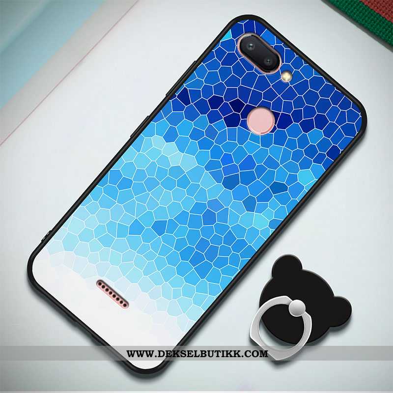 Deksel Xiaomi Redmi 6 Cartoon Mobiltelefon Liten Av Personlighet Blå, Etui Xiaomi Redmi 6 Myke Butik