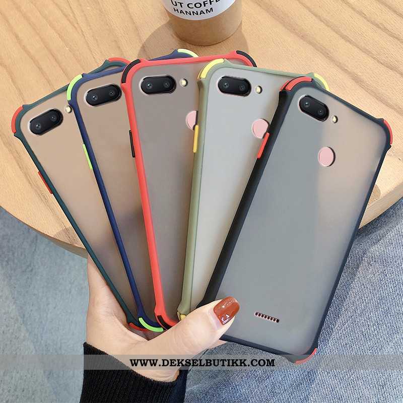 Deksel Xiaomi Redmi 6 Myke Lovers Anti-fall Mobiltelefon Svart, Etui Xiaomi Redmi 6 Silikon Billige