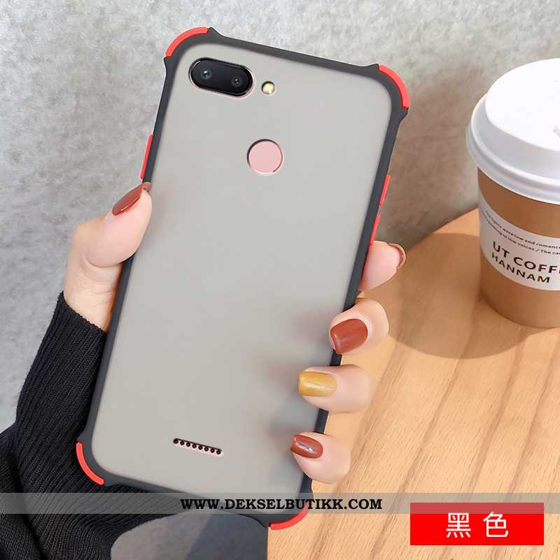 Deksel Xiaomi Redmi 6 Myke Lovers Anti-fall Mobiltelefon Svart, Etui Xiaomi Redmi 6 Silikon Billige