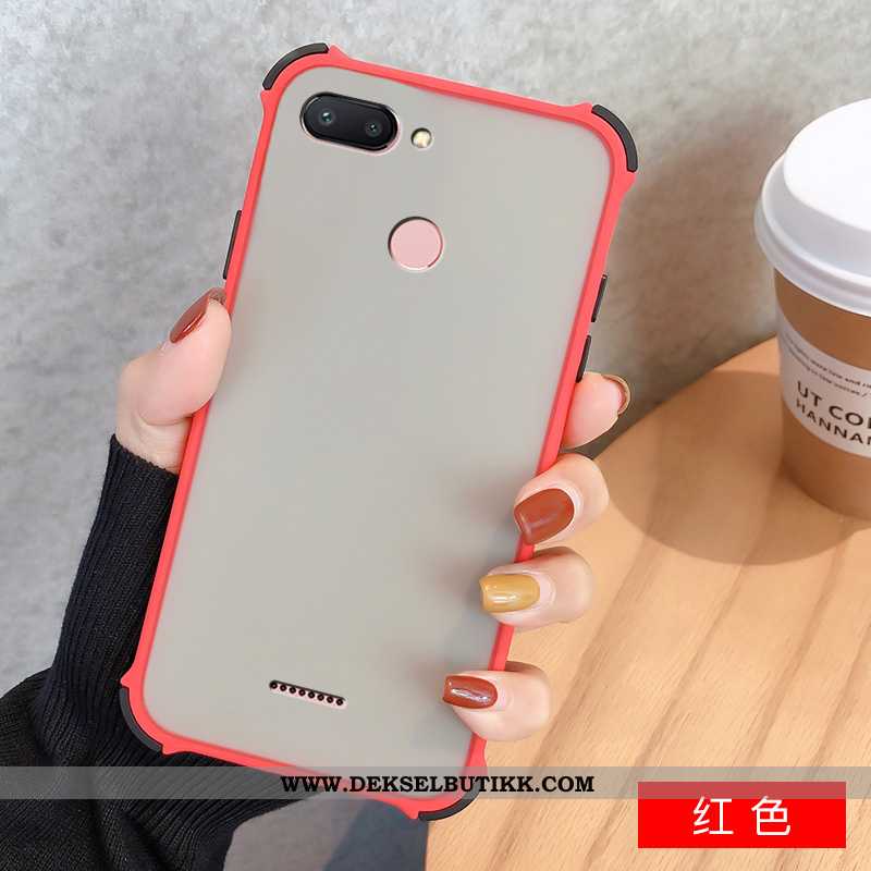 Deksel Xiaomi Redmi 6 Myke Lovers Anti-fall Mobiltelefon Svart, Etui Xiaomi Redmi 6 Silikon Billige