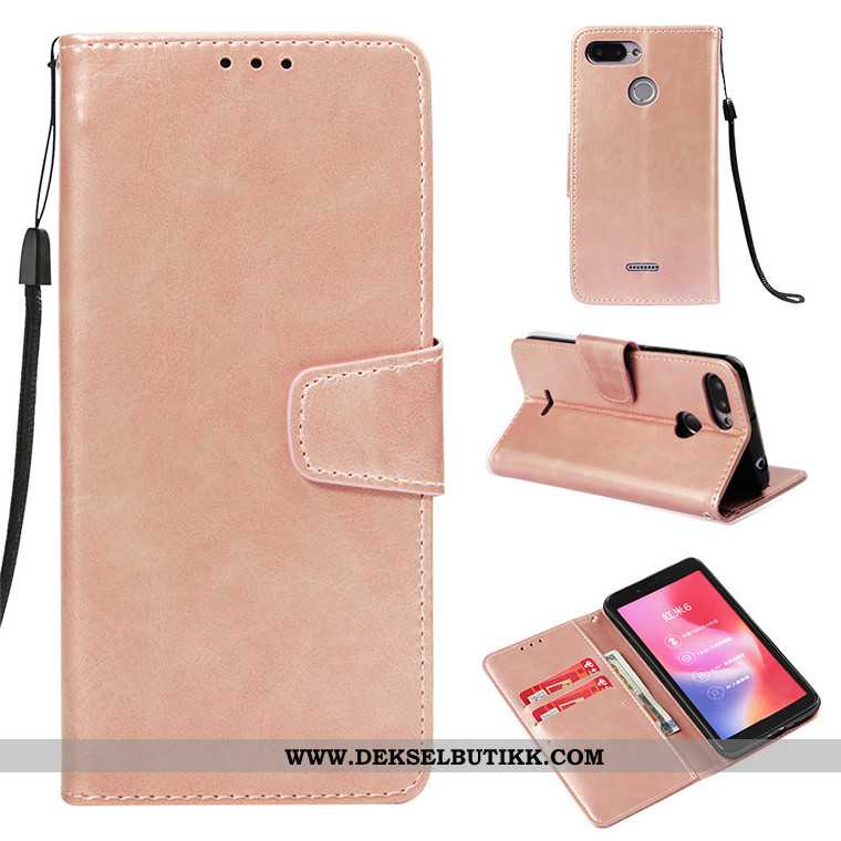 Deksel Xiaomi Redmi 6 Myke Mobiltelefon Rosa, Etui Xiaomi Redmi 6 Skinndeksel Salg