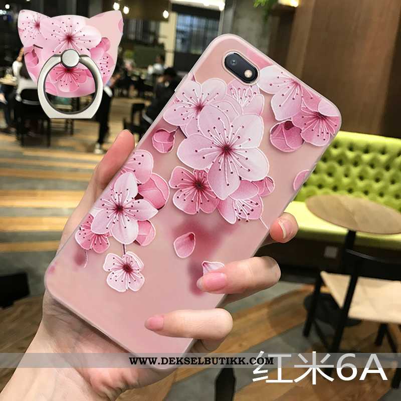 Deksel Xiaomi Redmi 6a Gjennomsiktig Rosa Myke, Etui Xiaomi Redmi 6a Nubuck Billig