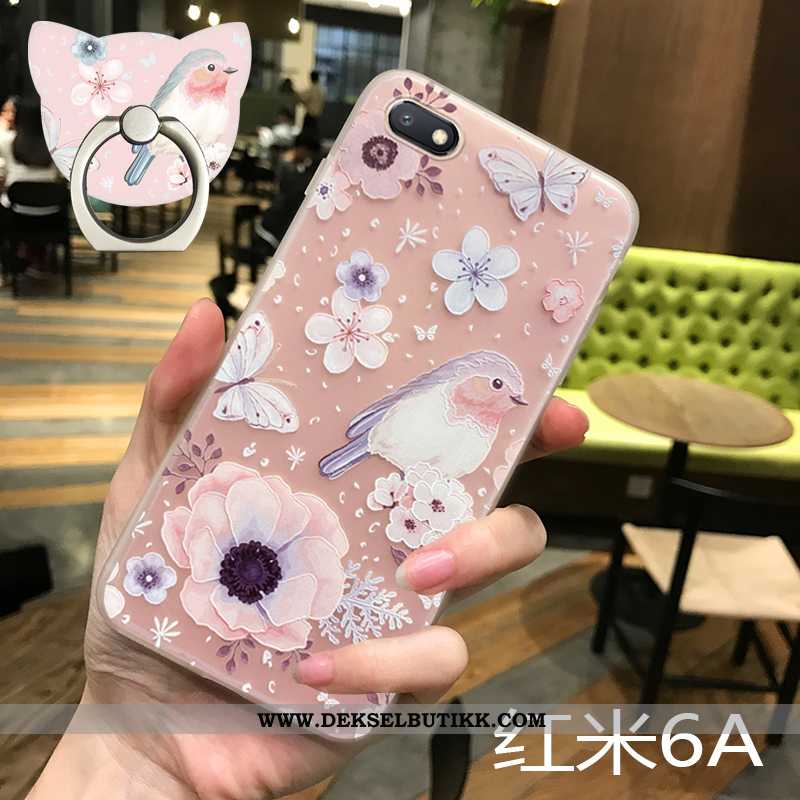 Deksel Xiaomi Redmi 6a Gjennomsiktig Rosa Myke, Etui Xiaomi Redmi 6a Nubuck Billig