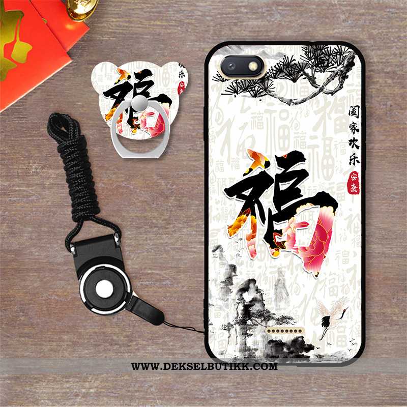 Deksel Xiaomi Redmi 6a Trend Cartoon Etui Rød Hvitt, Xiaomi Redmi 6a Myke Rabatt