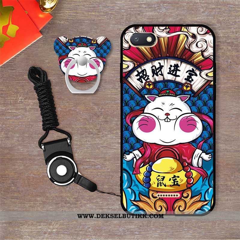 Deksel Xiaomi Redmi 6a Trend Cartoon Etui Rød Hvitt, Xiaomi Redmi 6a Myke Rabatt