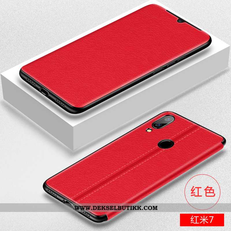 Deksel Xiaomi Redmi 7 Beskyttelse Mobiltelefon Liten Brun, Etui Xiaomi Redmi 7 Skinndeksel Tilbud