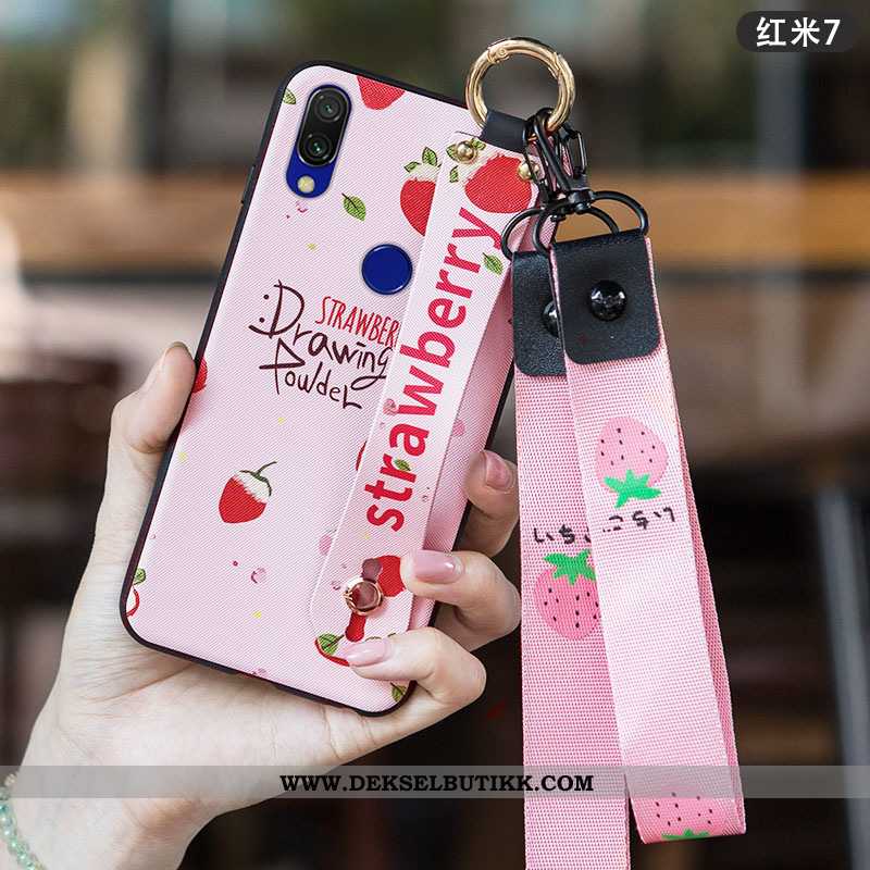 Deksel Xiaomi Redmi 7 Nubuck Liten Trend Myke Rosa, Etui Xiaomi Redmi 7 Av Personlighet Tilbud