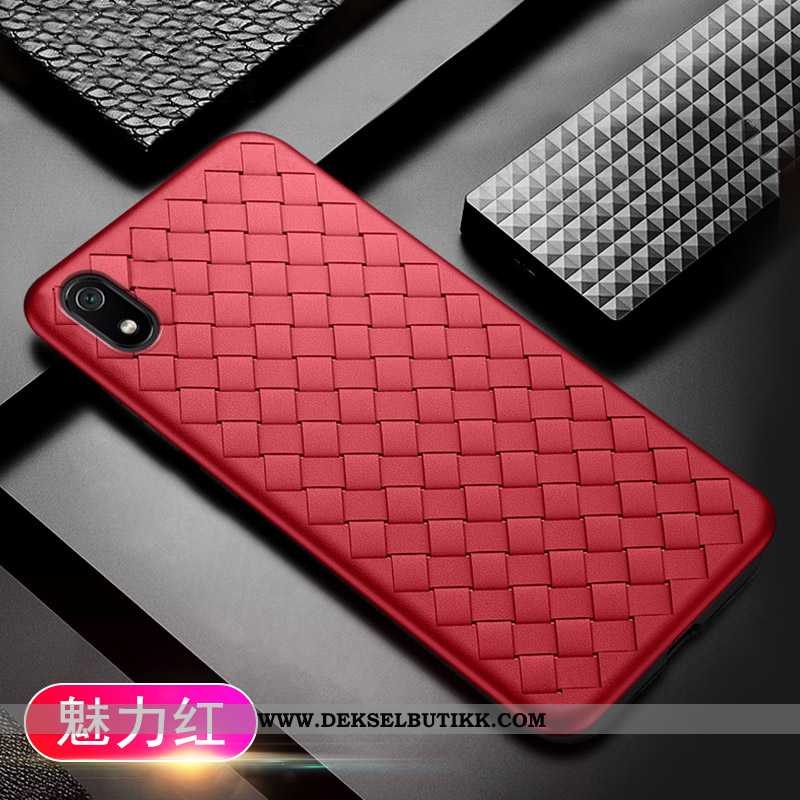 Deksel Xiaomi Redmi 7a Tynne Trend Mobiltelefon Net Red Rød, Etui Xiaomi Redmi 7a Myke Kjøpe