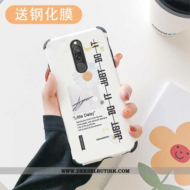 Deksel Xiaomi Redmi 8 Relieff Mobiltelefon Tempe~~pos Blå, Etui Xiaomi Redmi 8 Cartoon Billige