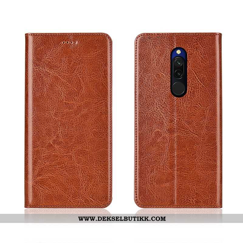 Deksel Xiaomi Redmi 8 Skinndeksel Clamshell Myke Nye Brun, Etui Xiaomi Redmi 8 Mønster Tilbud