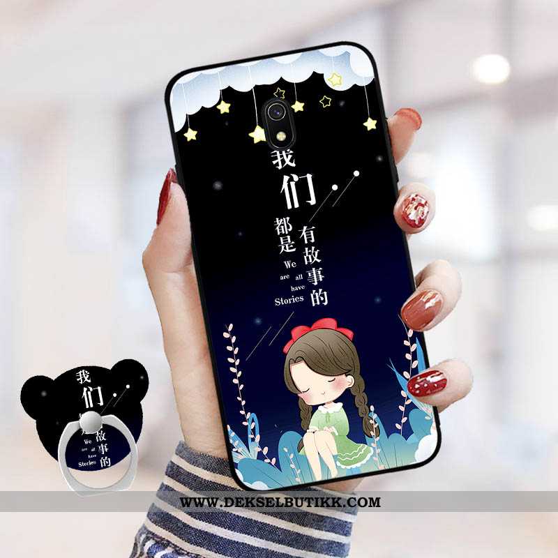 Deksel Xiaomi Redmi 8a Cartoon Net Red Blå Beskyttelse, Etui Xiaomi Redmi 8a Trend Rabatt